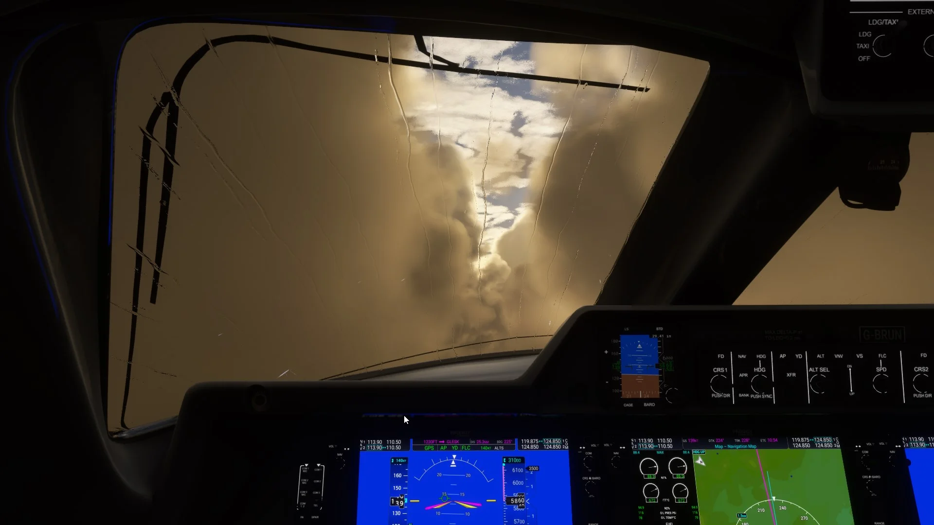 Punching through the gap in Microsoft Flight Simulator 2020