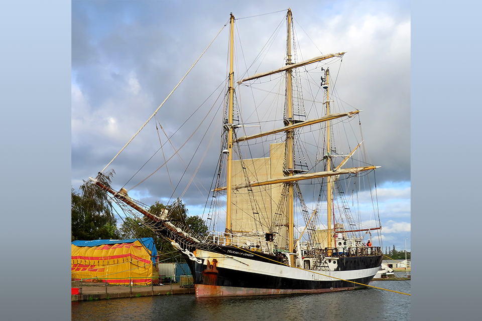 Fall overboard from sail training vessel Pelican of London with loss of 1 life