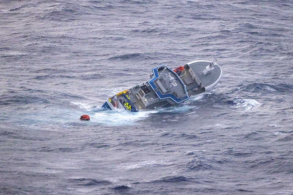 Safety warning issued following the foundering of fishing vessel Argos Georgia with the loss of 13 lives